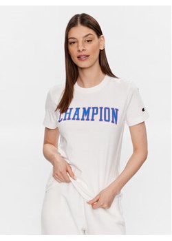 Champion T-Shirt 116084 Biały Regular Fit ze sklepu MODIVO w kategorii Bluzki damskie - zdjęcie 168620697