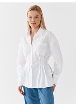 Hugo Koszula 50496327 Biały Slim Fit ze sklepu MODIVO w kategorii Koszule damskie - zdjęcie 168620845