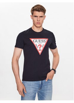 Guess T-Shirt M2YI71 I3Z14 Granatowy Slim Fit ze sklepu MODIVO w kategorii T-shirty męskie - zdjęcie 168620969
