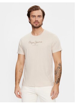 Pepe Jeans T-Shirt Eggo N PM508208 Beżowy Regular Fit ze sklepu MODIVO w kategorii T-shirty męskie - zdjęcie 168620977