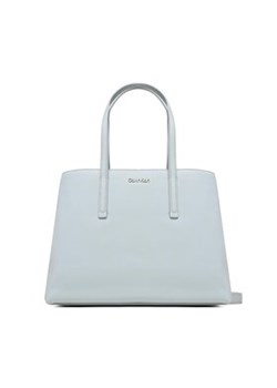 Calvin Klein Torebka Ck Must Tote Md K60K610453 Niebieski ze sklepu MODIVO w kategorii Torby Shopper bag - zdjęcie 168620978