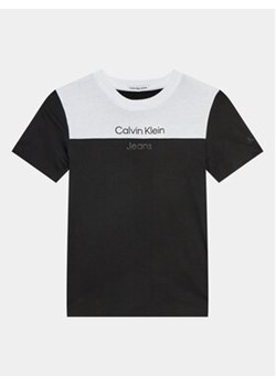 Calvin Klein Jeans T-Shirt Color Block IB0IB01970 Czarny Regular Fit ze sklepu MODIVO w kategorii T-shirty chłopięce - zdjęcie 168621535