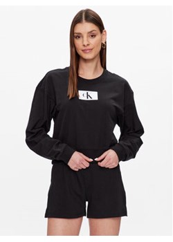 Calvin Klein Underwear Bluza 000QS6942E Czarny Regular Fit ze sklepu MODIVO w kategorii Bluzy damskie - zdjęcie 168621609