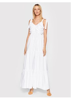 Fracomina Sukienka letnia FP22SD3012W40001 Biały Regular Fit ze sklepu MODIVO w kategorii Sukienki - zdjęcie 168621728
