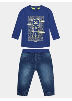 Guess Komplet bluzka i spodnie I3BG16 I3Z11 Granatowy Regular Fit ze sklepu MODIVO w kategorii Komplety niemowlęce - zdjęcie 168621797