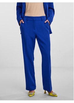 YAS Spodnie materiałowe Likka 26030744 Niebieski Regular Fit ze sklepu MODIVO w kategorii Spodnie damskie - zdjęcie 168621908