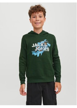 Jack&Jones Junior Bluza 12237210 Zielony Regular Fit ze sklepu MODIVO w kategorii Bluzy chłopięce - zdjęcie 168621965