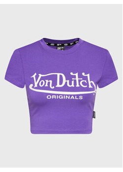 Von Dutch T-Shirt Arta 6230047 Fioletowy Regular Fit ze sklepu MODIVO w kategorii Bluzki damskie - zdjęcie 168622186