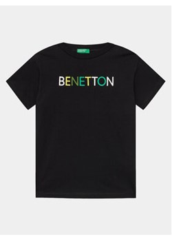 United Colors Of Benetton T-Shirt 3I1XC10H3 Czarny Regular Fit ze sklepu MODIVO w kategorii T-shirty chłopięce - zdjęcie 168622375