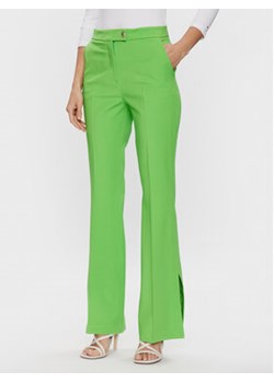 Tommy Hilfiger Spodnie materiałowe WW0WW38598 Zielony Flare Fit ze sklepu MODIVO w kategorii Spodnie damskie - zdjęcie 168622685