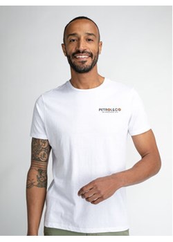 Petrol Industries T-Shirt M-1030-TSR686 Biały Regular Fit ze sklepu MODIVO w kategorii T-shirty męskie - zdjęcie 168622765