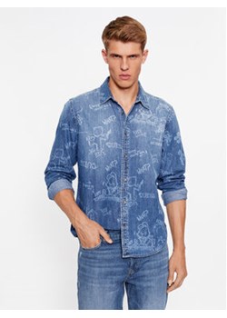 Guess Koszula jeansowa M3BH12 D4U80 Niebieski Regular Fit ze sklepu MODIVO w kategorii Koszule męskie - zdjęcie 168623737