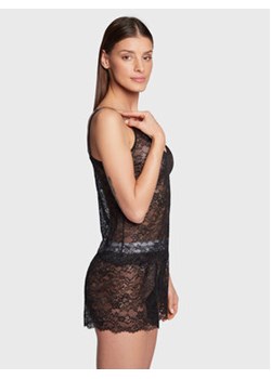 Guess Piżama Belle O3RX05 KBGT0 Czarny Regular Fit ze sklepu MODIVO w kategorii Piżamy damskie - zdjęcie 168623876