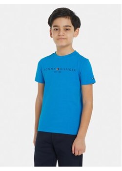 Tommy Hilfiger T-Shirt Essential KS0KS00397 S Niebieski ze sklepu MODIVO w kategorii Bluzki dziewczęce - zdjęcie 168624058