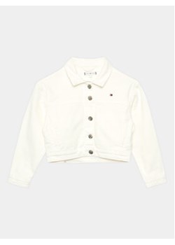 Tommy Hilfiger Kurtka jeansowa KG0KG07224 Biały Regular Fit ze sklepu MODIVO w kategorii Kurtki dziewczęce - zdjęcie 168624189