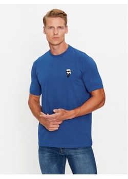 KARL LAGERFELD T-Shirt 755027 534221 Granatowy Regular Fit ze sklepu MODIVO w kategorii T-shirty męskie - zdjęcie 168624255