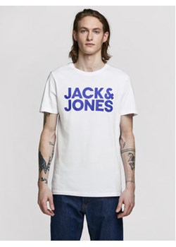 Jack&Jones T-Shirt Corp Logo 12151955 Biały Slim Fit ze sklepu MODIVO w kategorii T-shirty męskie - zdjęcie 168625386