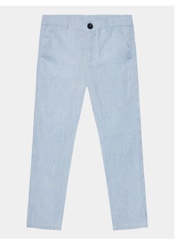 Guess Spodnie materiałowe Chambray L4RB07 WFZ90 Niebieski Regular Fit ze sklepu MODIVO w kategorii Spodnie chłopięce - zdjęcie 168625789