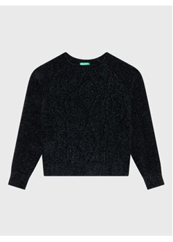 United Colors Of Benetton Sweter 1027C101P Czarny Regular Fit ze sklepu MODIVO w kategorii Swetry chłopięce - zdjęcie 168626165