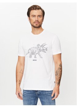 Boss T-Shirt Terassic 50510376 Biały Regular Fit ze sklepu MODIVO w kategorii T-shirty męskie - zdjęcie 168626549