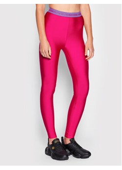 Versace Jeans Couture Legginsy 73HAC101 Różowy Slim Fit ze sklepu MODIVO w kategorii Spodnie damskie - zdjęcie 168626587