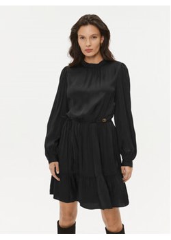 TWINSET Sukienka koktajlowa 232TT2174 Czarny Regular Fit ze sklepu MODIVO w kategorii Sukienki - zdjęcie 168626719