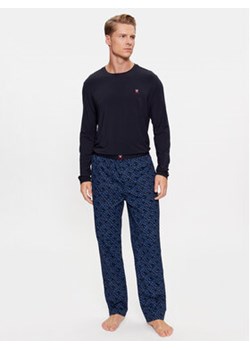 Tommy Hilfiger Piżama UM0UM03017 Granatowy Regular Fit ze sklepu MODIVO w kategorii Piżamy męskie - zdjęcie 168627327