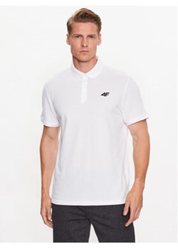 4F Polo 4FSS23TPTSM039 Biały Regular Fit ze sklepu MODIVO w kategorii T-shirty męskie - zdjęcie 168627939