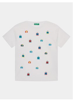 United Colors Of Benetton T-Shirt 3I1XC10HE Biały Regular Fit ze sklepu MODIVO w kategorii T-shirty chłopięce - zdjęcie 168627958
