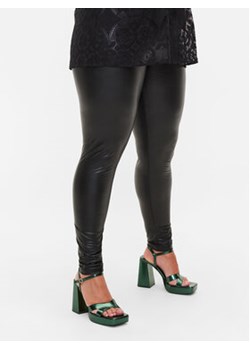 Zizzi Legginsy V90131A Czarny Tight Fit ze sklepu MODIVO w kategorii Spodnie damskie - zdjęcie 168628096