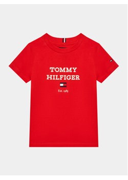 Tommy Hilfiger T-Shirt Loo KB0KB08671 M Czerwony Regular Fit ze sklepu MODIVO w kategorii T-shirty chłopięce - zdjęcie 168628957