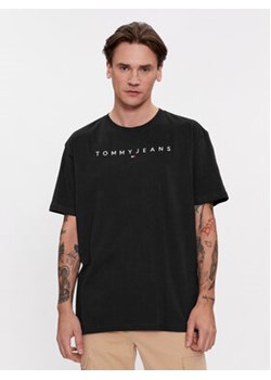 Tommy Jeans T-Shirt Linear Logo DM0DM17993 Czarny Regular Fit ze sklepu MODIVO w kategorii T-shirty męskie - zdjęcie 168629005