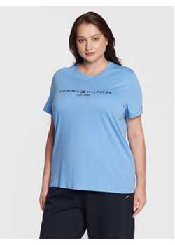 Tommy Hilfiger Curve T-Shirt Crv WW0WW29738 Niebieski Regular Fit ze sklepu MODIVO w kategorii Bluzki damskie - zdjęcie 168629207
