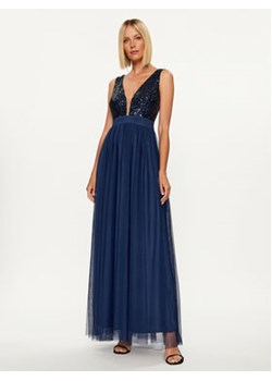 Rinascimento Sukienka wieczorowa CFC0115187003 Granatowy Regular Fit ze sklepu MODIVO w kategorii Sukienki - zdjęcie 168629216