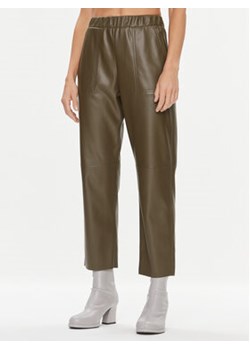 MAX&Co. Spodnie z imitacji skóry Creativo 77840723 Brązowy Relaxed Fit ze sklepu MODIVO w kategorii Spodnie damskie - zdjęcie 168630037