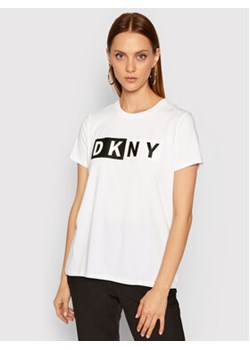 DKNY Sport T-Shirt DP8T5894 Biały Regular Fit ze sklepu MODIVO w kategorii Bluzki damskie - zdjęcie 168630159