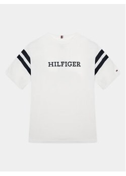 Tommy Hilfiger T-Shirt Varsity KB0KB08678 D Biały Regular Fit ze sklepu MODIVO w kategorii T-shirty chłopięce - zdjęcie 168630279
