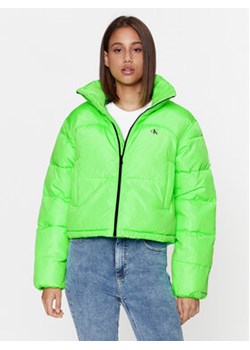 Calvin Klein Jeans Kurtka puchowa J20J222340 Zielony Regular Fit ze sklepu MODIVO w kategorii Kurtki damskie - zdjęcie 168630308