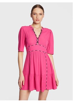 Ba&sh Sukienka codzienna Teresa 1E23TERE Różowy Regular Fit ze sklepu MODIVO w kategorii Sukienki - zdjęcie 168630375