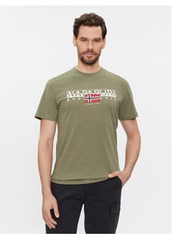 Napapijri T-Shirt S-Aylmer NP0A4HTO Zielony Regular Fit ze sklepu MODIVO w kategorii T-shirty męskie - zdjęcie 168630405