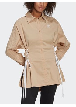 adidas Koszula Always Original HK5081 Beżowy Loose Fit ze sklepu MODIVO w kategorii Koszule damskie - zdjęcie 168630705