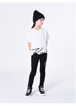 Karl Lagerfeld Kids T-Shirt Z15448 S Biały Regular Fit ze sklepu MODIVO w kategorii Bluzki dziewczęce - zdjęcie 168631896