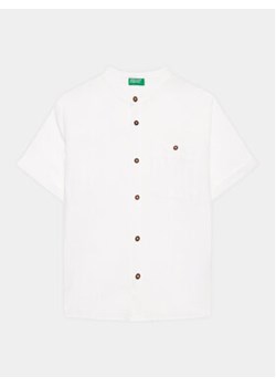 United Colors Of Benetton Koszula 5OK4GQ00X Biały Regular Fit ze sklepu MODIVO w kategorii Koszule chłopięce - zdjęcie 168631986
