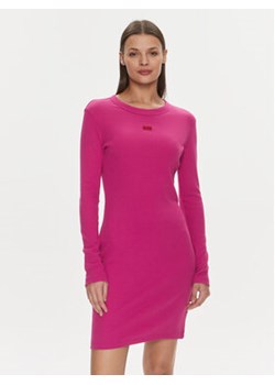 Hugo Sukienka codzienna Nemalia 50508635 Różowy Slim Fit ze sklepu MODIVO w kategorii Sukienki - zdjęcie 168632105