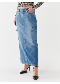 ONLY Spódnica jeansowa 15316074 Niebieski Regular Fit ze sklepu MODIVO w kategorii Spódnice - zdjęcie 168632156