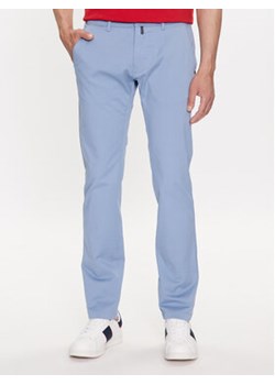 Pierre Cardin Chinosy 30050/000/4017 Niebieski Slim Fit ze sklepu MODIVO w kategorii Spodnie męskie - zdjęcie 168632425