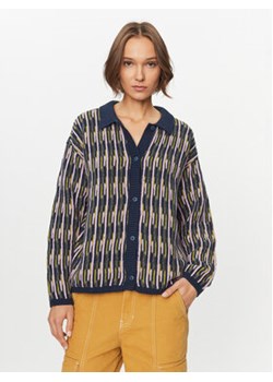 Vans Kardigan Alta Chunky Knit Cardigan VN000F6ZLKZ1 Granatowy Regular Fit ze sklepu MODIVO w kategorii Swetry damskie - zdjęcie 168633505