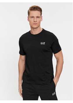 EA7 Emporio Armani T-Shirt 8NPT18 PJ02Z 1200 Czarny Regular Fit ze sklepu MODIVO w kategorii T-shirty męskie - zdjęcie 168633565