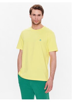 United Colors Of Benetton T-Shirt 3MI5J1AF7 Żółty Regular Fit ze sklepu MODIVO w kategorii T-shirty męskie - zdjęcie 168633615