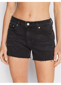 Calvin Klein Jeans Szorty jeansowe J20J218505 Czarny Regular Fit ze sklepu MODIVO w kategorii Szorty - zdjęcie 168633977